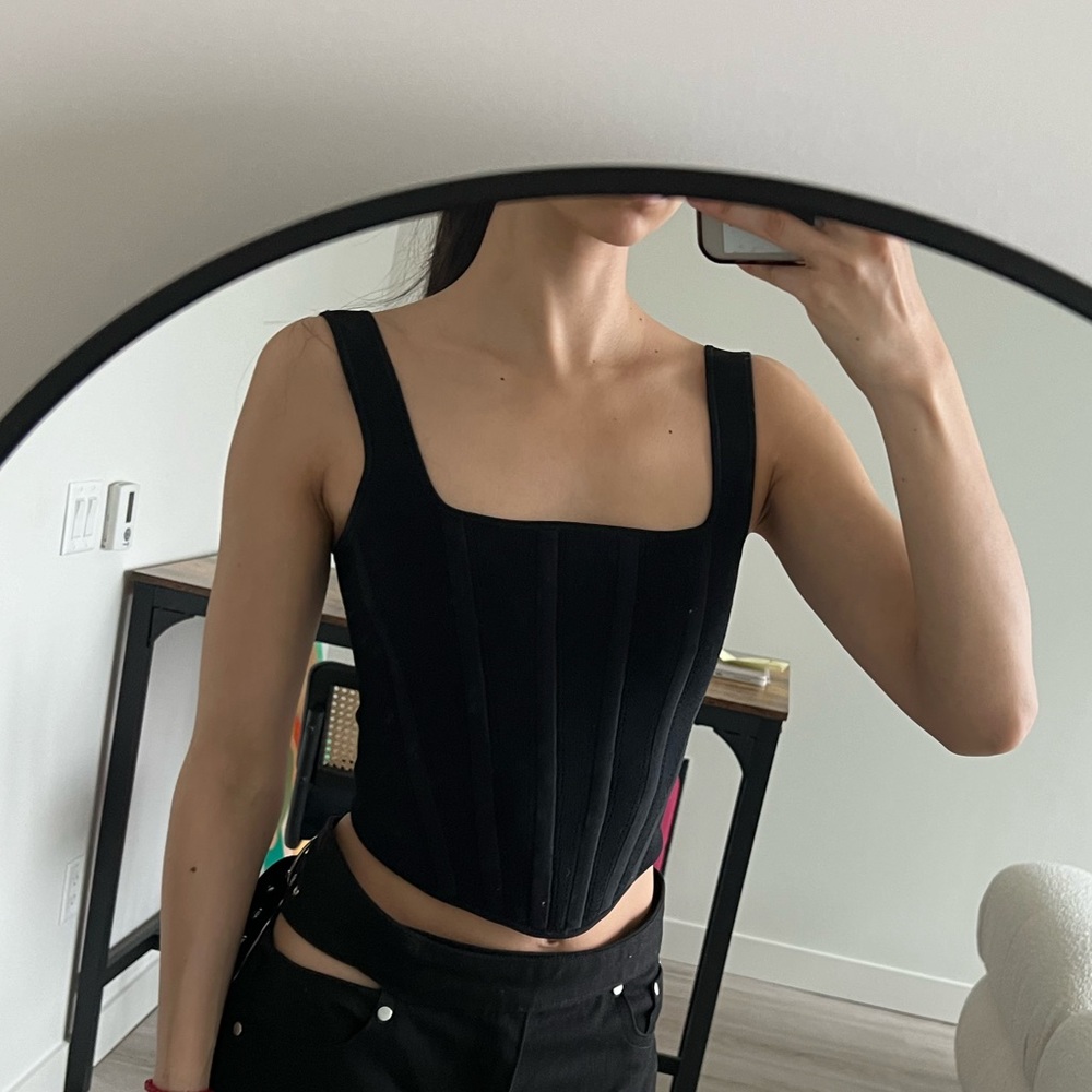 Dion Lee Pointelled Corset Top